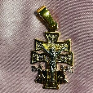 Gold Crucifix Pendant